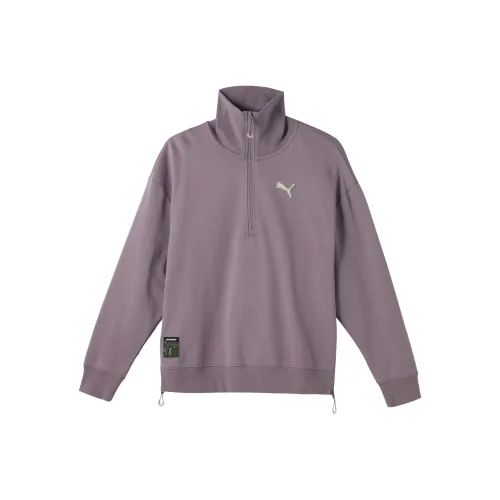 PUMA Свитшот Женский Светло-фиолетовый