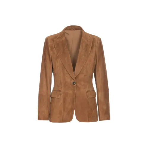 BRUNELLO CUCINELLI SS25 Куртки и пальто Женские Коричневый