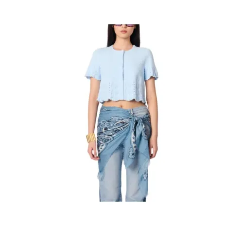 Maje Небесно-голубой Женский Трикотаж