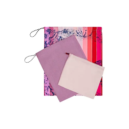 HERMES Шелк с Хлопком и Льном Пэчворк Комбо Набор Унисекс Фиолетовый и Многоцветный