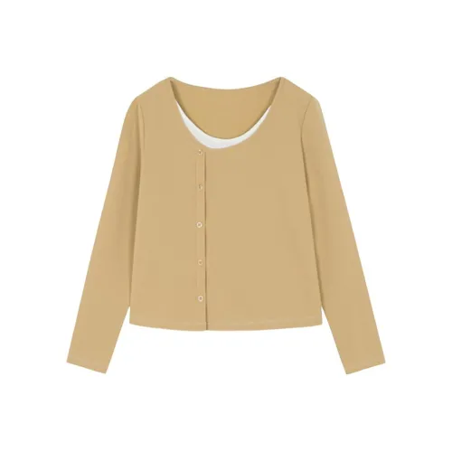 SHIRAN Трикотаж Женский Соломенно-Желтый