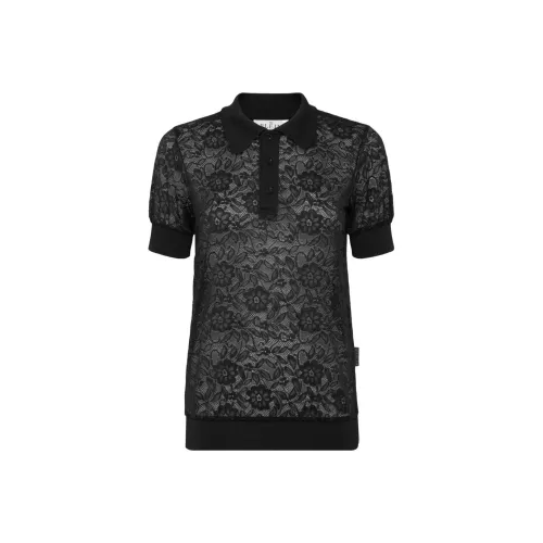 PHILIPP PLEIN SS25 Поло Женское Черное