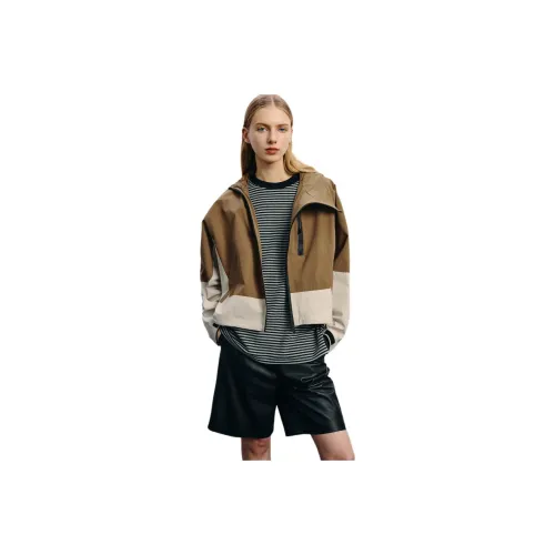 HAVVA Куртки Пальто Женские Кофейного цвета