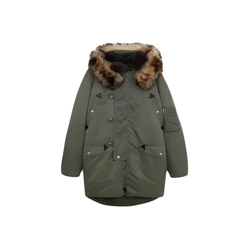 CELINE Куртка Женская Оливково-Зеленая