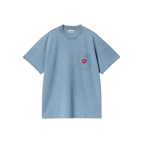 Carhartt WIP Blue Men's T-Shirts Кархартт WIP Синий Мужские Футболки