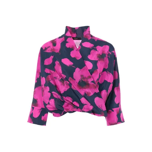 BESIONIA SS25 Рубашка Женская Красная с узором