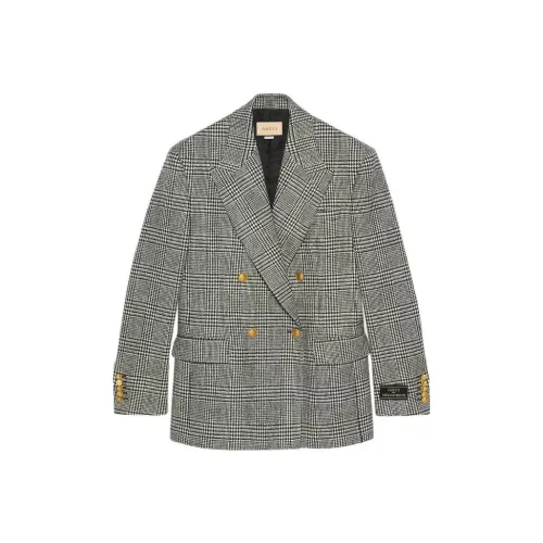 GUCCI SS22 Бизнес-костюм Куртка Женская Серого цвета