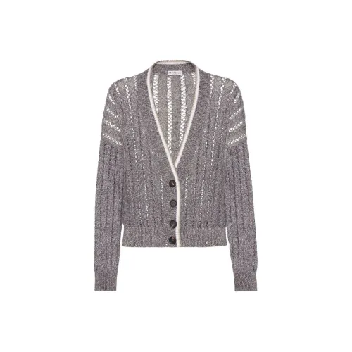BRUNELLO CUCINELLI SS25 Трикотаж Женский Средний Серый