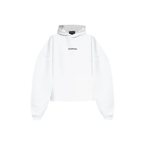 Balenciaga FW24 Свитшот Стандартный крой Женский Белый