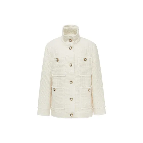 D'zzit Белое Женское Пальто