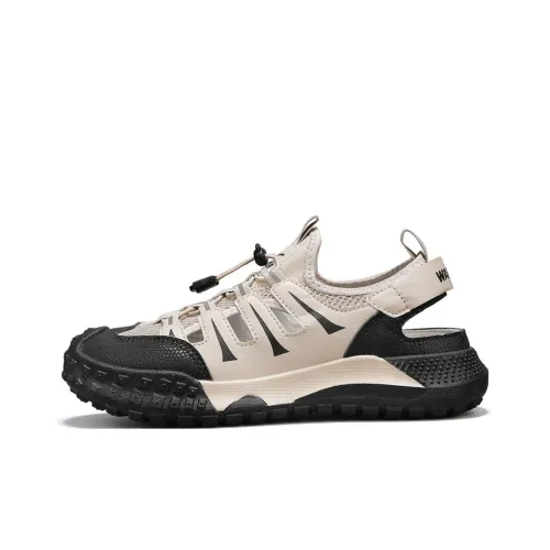 Warrior Дышащая Увеличивающая Высоту Обувь для Горных Путешествий Мужская Хаки Черная