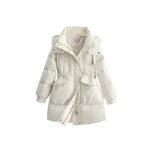 Cypress House Пуховик Женские Ecru