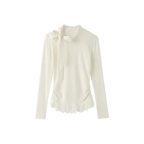 KYKW Кремово-абрикосовый Женские Трикотаж