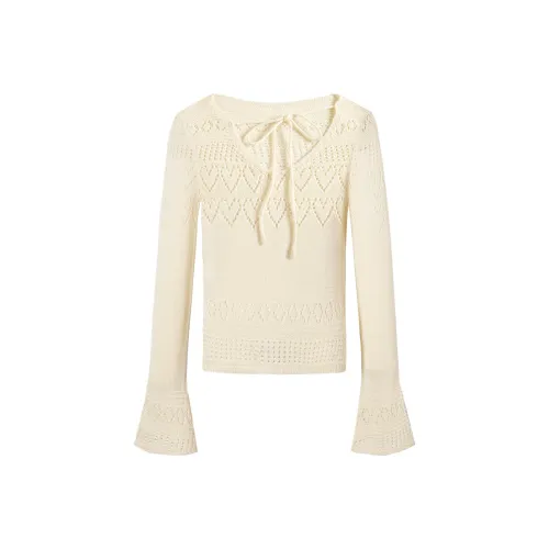 I'M ONE Бежевый Женские Трикотаж