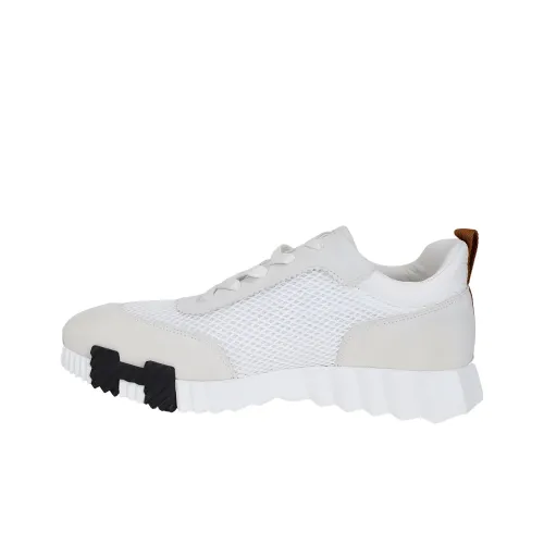 HERMES Bouncing Low Топ Повседневная обувь Мужская Белая