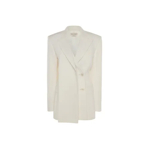 Alexander McQueen Бизнес-костюм Пальто Женское Белое