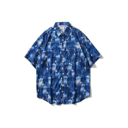 BEAR UNION Синие Унисекс Рубашки