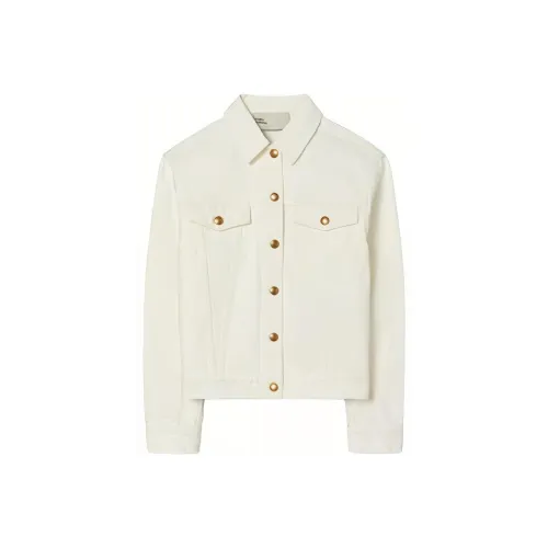 Tory Burch SS23 Куртки и Пальто Женские Выстиранный Белый