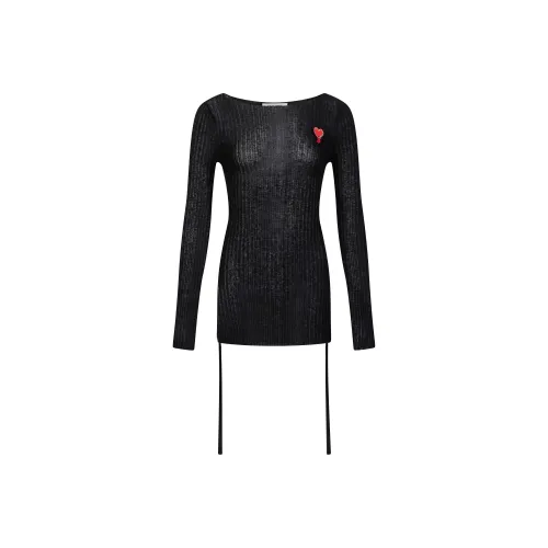 The Blender Трикотажная ткань Длинный рукав Топ Женский