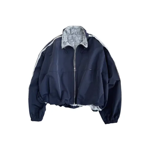 SYEEE WITH U Куртки и Пальто Женские Темно-Синий