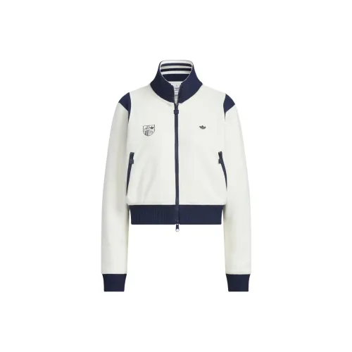 Adidas Originals RETROTRACK Топ Sporty Клуб Куртки Пальто Женские Нефритовый Белый