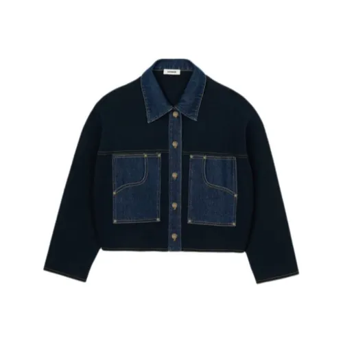 Sandro Трикотаж Женский Темно-синий