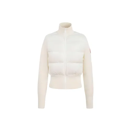 Canada Goose HyBridge Series Хлопок Трава Белый Женские Пуховики