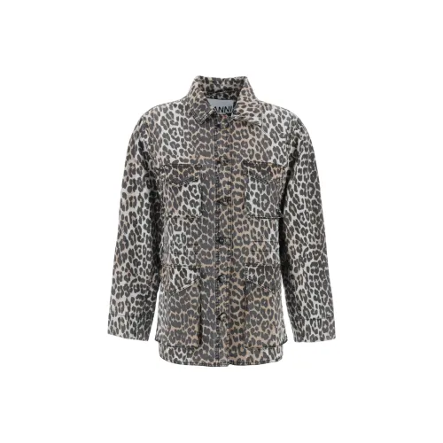 GANNI Куртки и Пальто Женские Бежевые