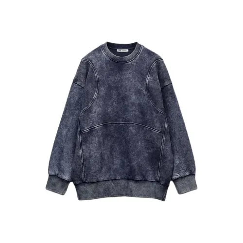 ZARA Синий/Индиго Женские Свитшоты
