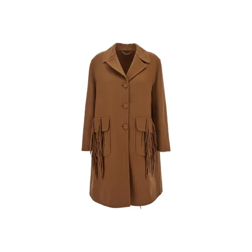 ERMANNO SCERVINO Коричневый Женские Бархатные Куртки
