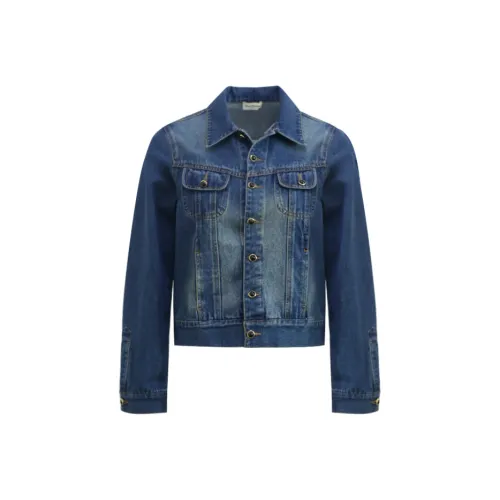 Little Pull Denim Куртка Женская Выстиранный Синий