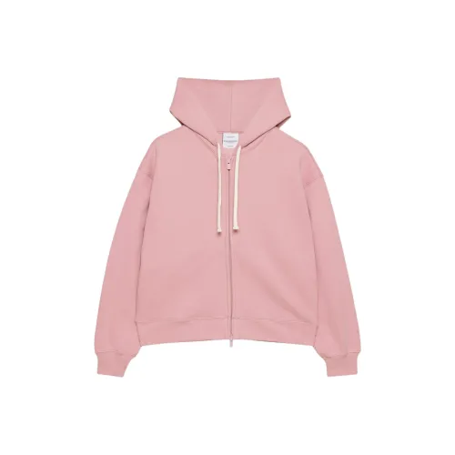 ARITZIA Cozy Sweatfleece Boyfriend Контрастность ZIP UP Толстовка Женские Tart Розовый
