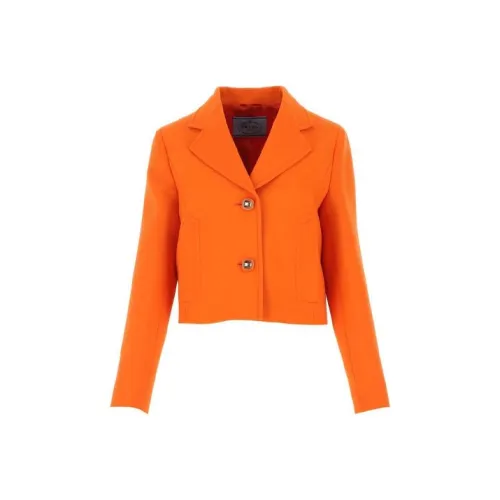 PRADA Cropped Coat Women's Orange PRADA Укороченное пальто женское оранжевого цвета