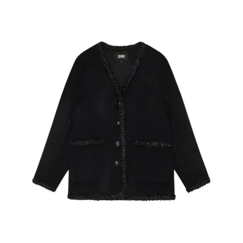 DKNY Черное Женское Пальто