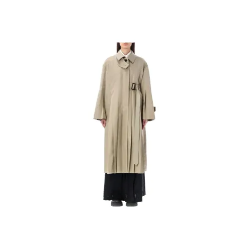 sacai Верблюжий Женский Тренч