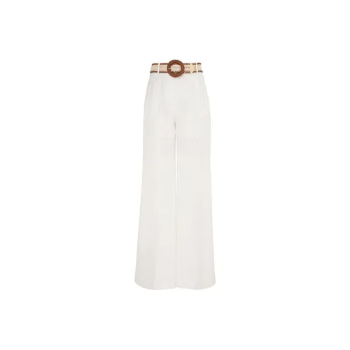 Zimmermann SS24 Повседневные брюки Женские Айвори Белый