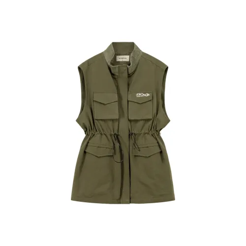 NO ONE ELSE Армейский зеленый Женские жилеты