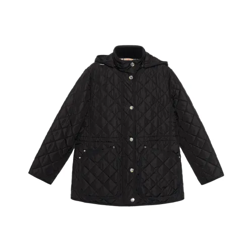 Burberry Хлопковый пуховик женский черный