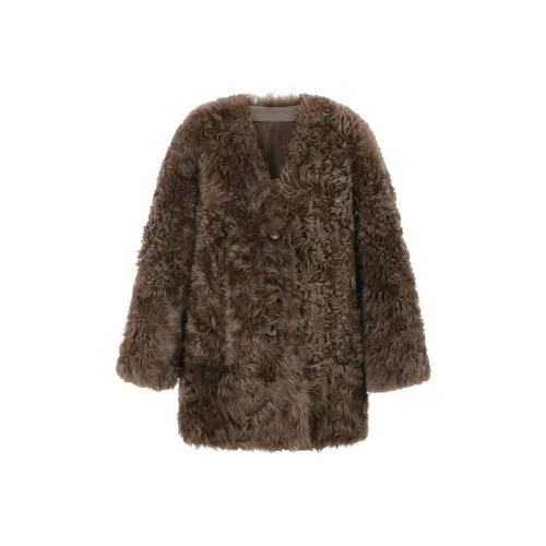 PP LAND Мех Женские Deep CAMEL Toca Curly