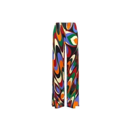 EMILIO PUCCI Onde Принт Брюки Повседневные Брюки Женские Многоцветные