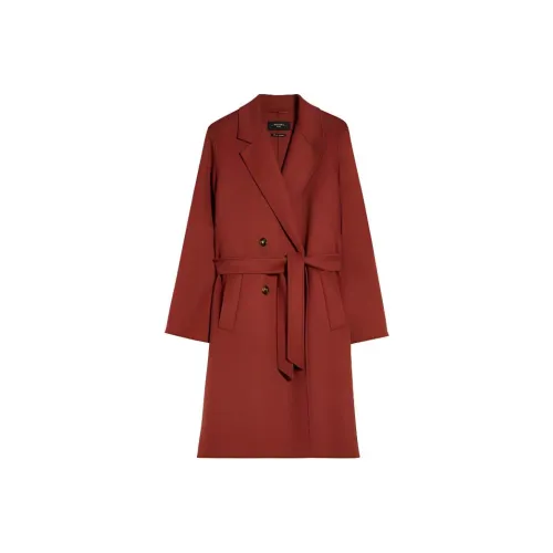 WEEKEND MaxMara Flirt Коллекция Двойное пальто из шерсти женское красное