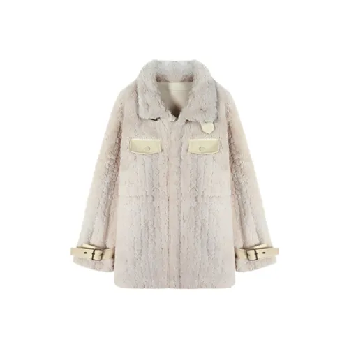 Still quiet Хаки Женские меховые изделия