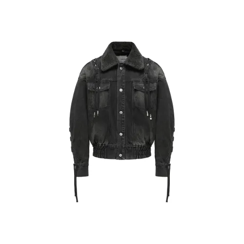 Feng Chen Wang Denim Jacket Women's Black