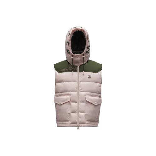 MONCLER Розовый Женский Пуховый жилет