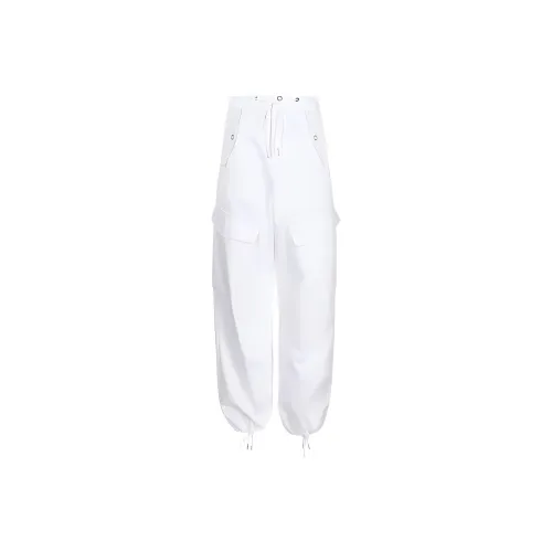 DION LEE Белые Женские Брюки Карго