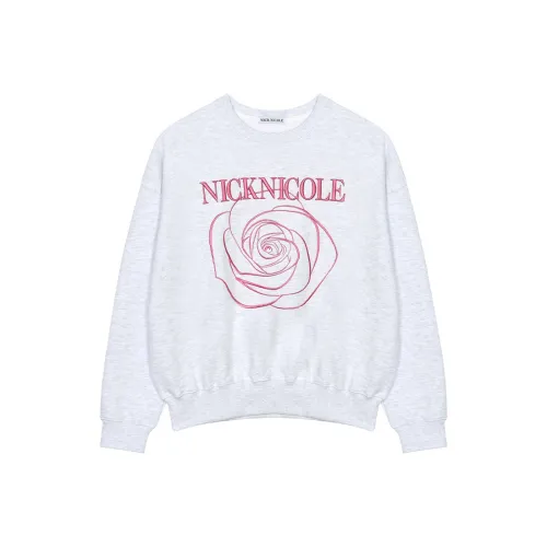 Nick Nicole 24 Особенный ROSE COLLECTION Толстовка Женские Серый Розовый