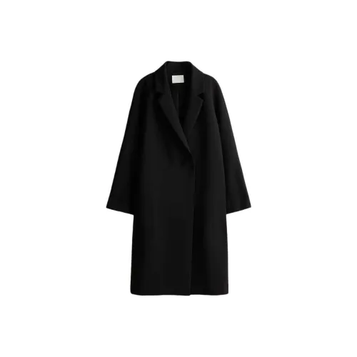 H&M Черное Женское Пальто