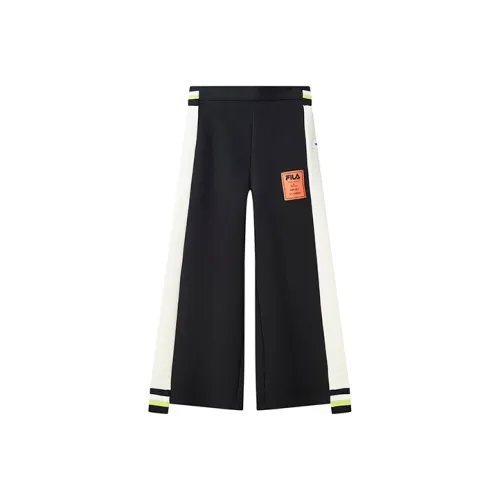 FILA MIHARA YASUHIRO Collaboration Collection Глубокий черный Женские Вязаные Тренировочные Брюки