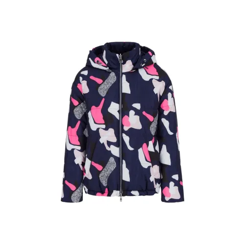 ARMANI EXCHANGEAE Хлопковый пуховик женский синий