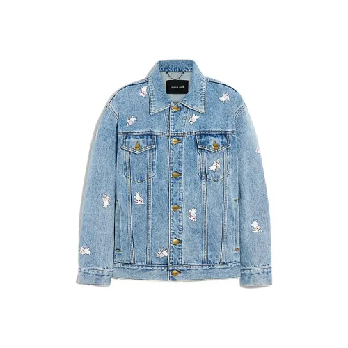 COACH X White Rabbit FW22 Denim Jacket Women's Blue COACH X White Rabbit FW22 Деним Куртка Женская Синяя
